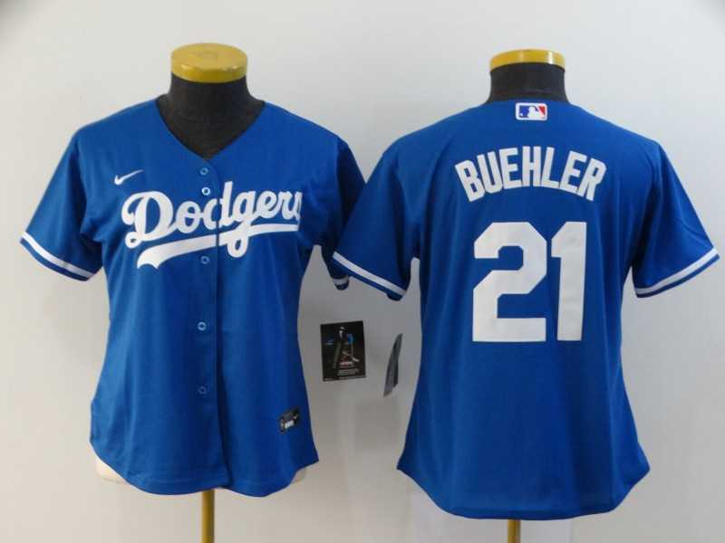 Women Dodgers 21 Walker Buehler Royal 2020 Nike Cool Base Jersey,We sell and wholesale Women Dodgers 21 Walker Buehler Royal 2020 Nike Cool Base Jersey on line form chian!